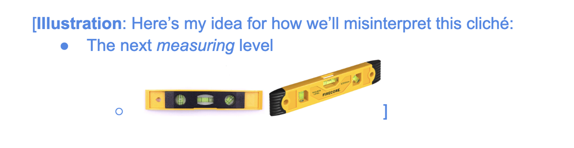 Example of a design handoff annotation